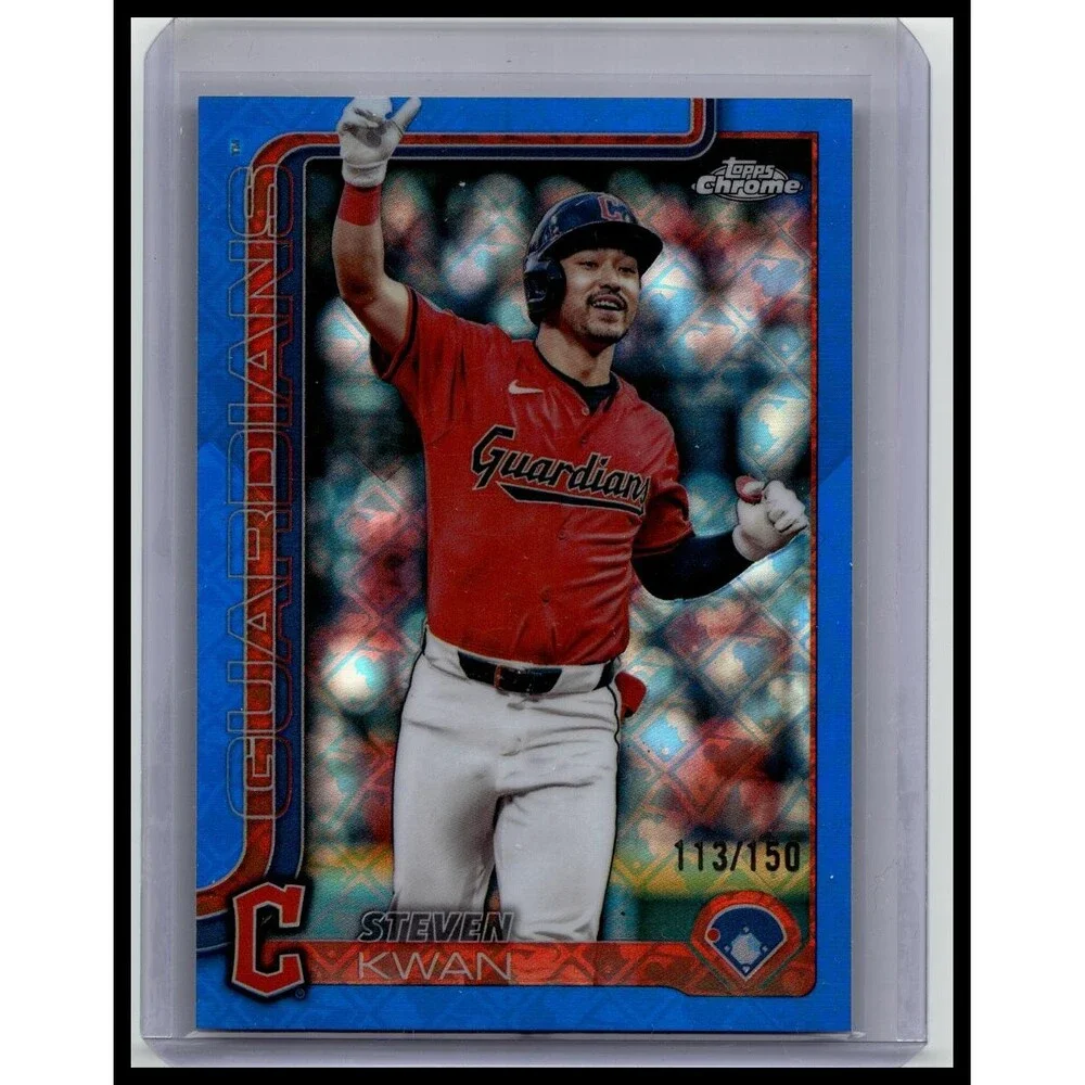 2025 Topps Chrome Steven Kwan #202 Cleveland Guardians Base
